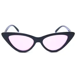 Space Needle Sunglasses - Black & Pink