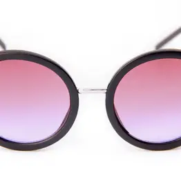 Squares Matte Black - Purple Fade Lens