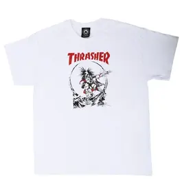 THRASHER Outlaw 2-Tone Tee - White