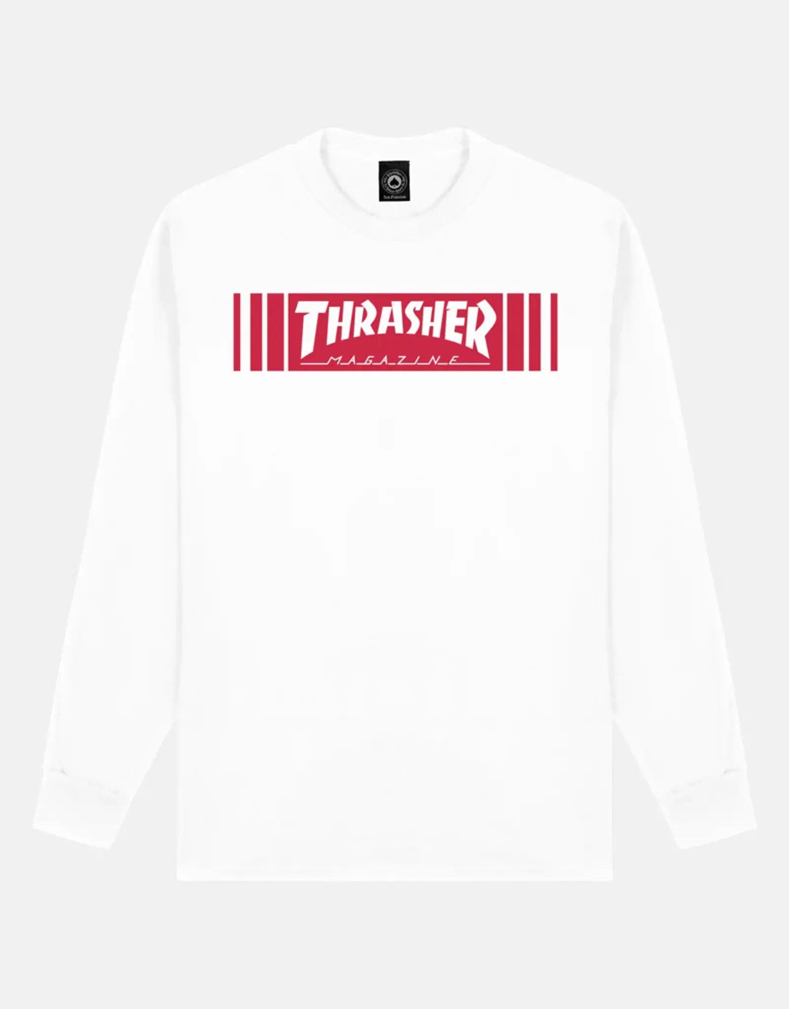 THRASHER Bar Long Sleeve Tee - White