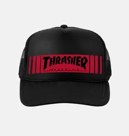 THRASHER Bar Trucker Hat - Black/Black
