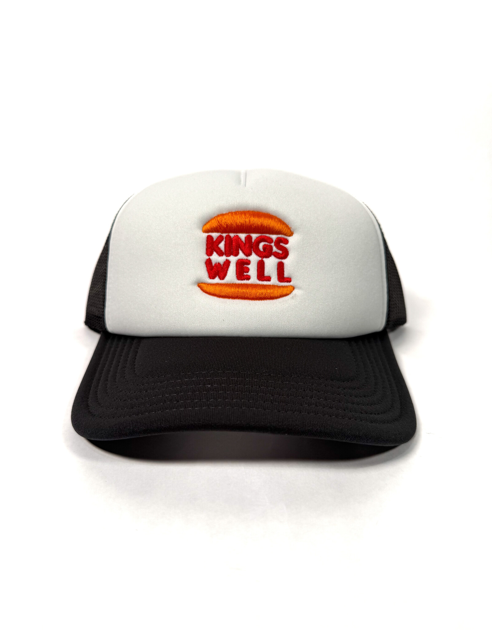 KINGSWELL Burger Well Trucker Hat - Black/White