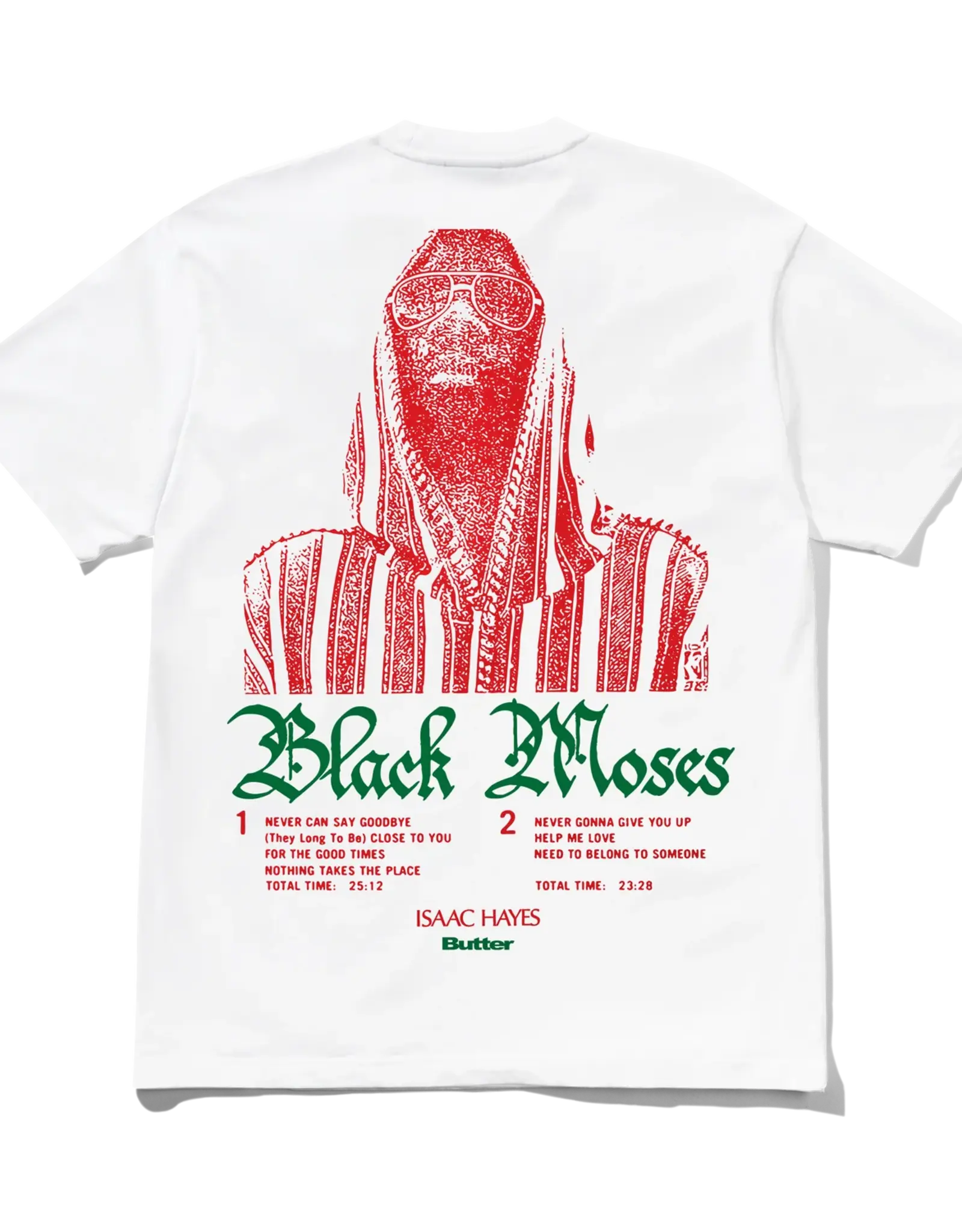 BUTTER GOODS Black Moses Tee - White