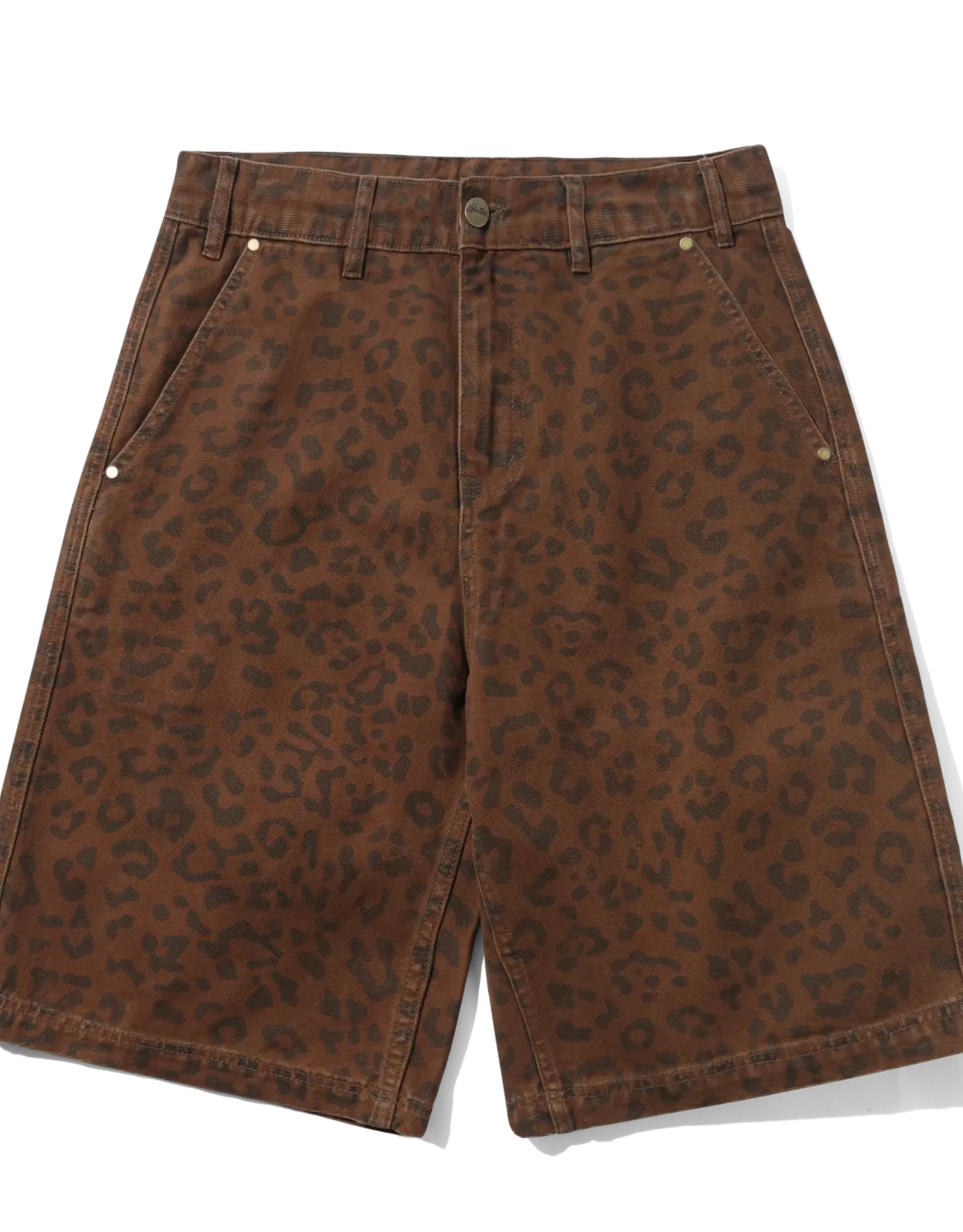 BUTTER GOODS Work Shorts - Leopard