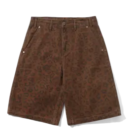 BUTTER GOODS Work Shorts - Leopard