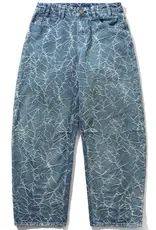 BUTTER GOODS Thorn Camo Wide Cut Jeans - Washed Indigo