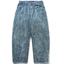BUTTER GOODS Thorn Camo Wide Cut Jeans - Washed Indigo