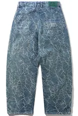 BUTTER GOODS Thorn Camo Wide Cut Jeans - Washed Indigo