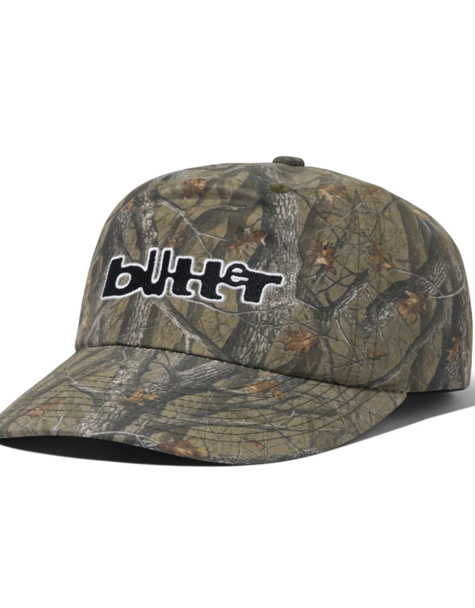 BUTTER GOODS Warped 5 Panel Cap - Forest Camo