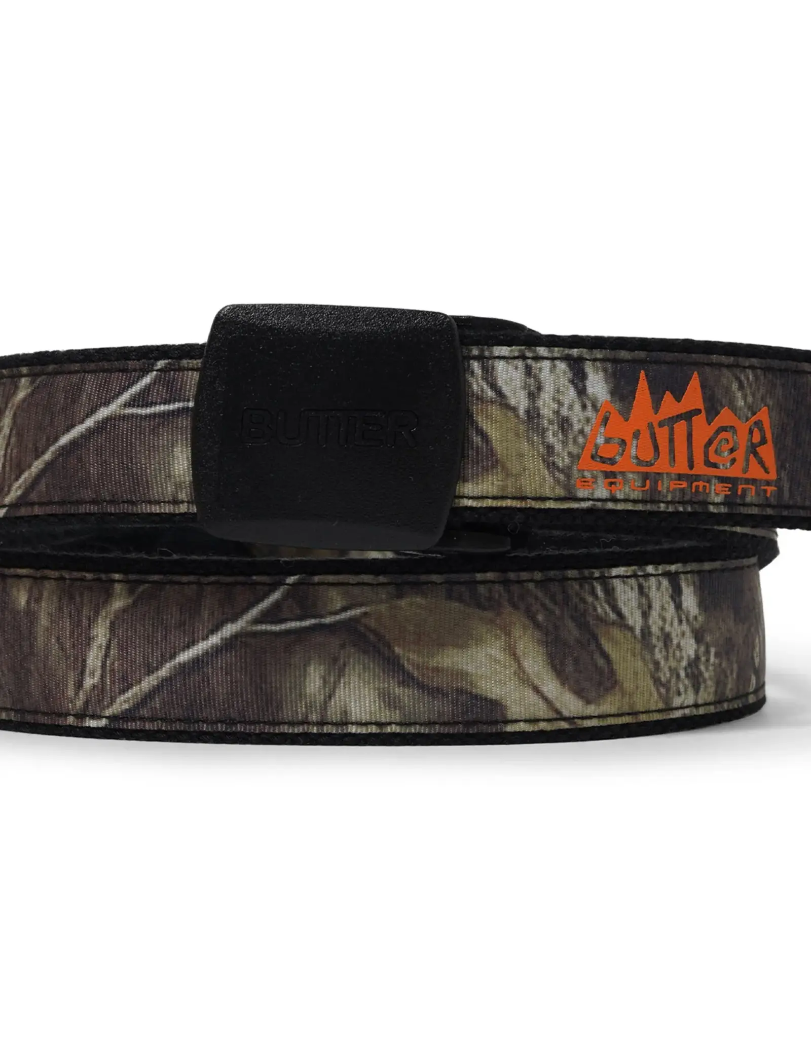 BUTTER GOODS Logo Woven Belt - Forest Camo