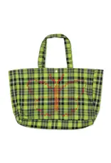 HODDLE Butterfly Code Tote Bag - Plaid