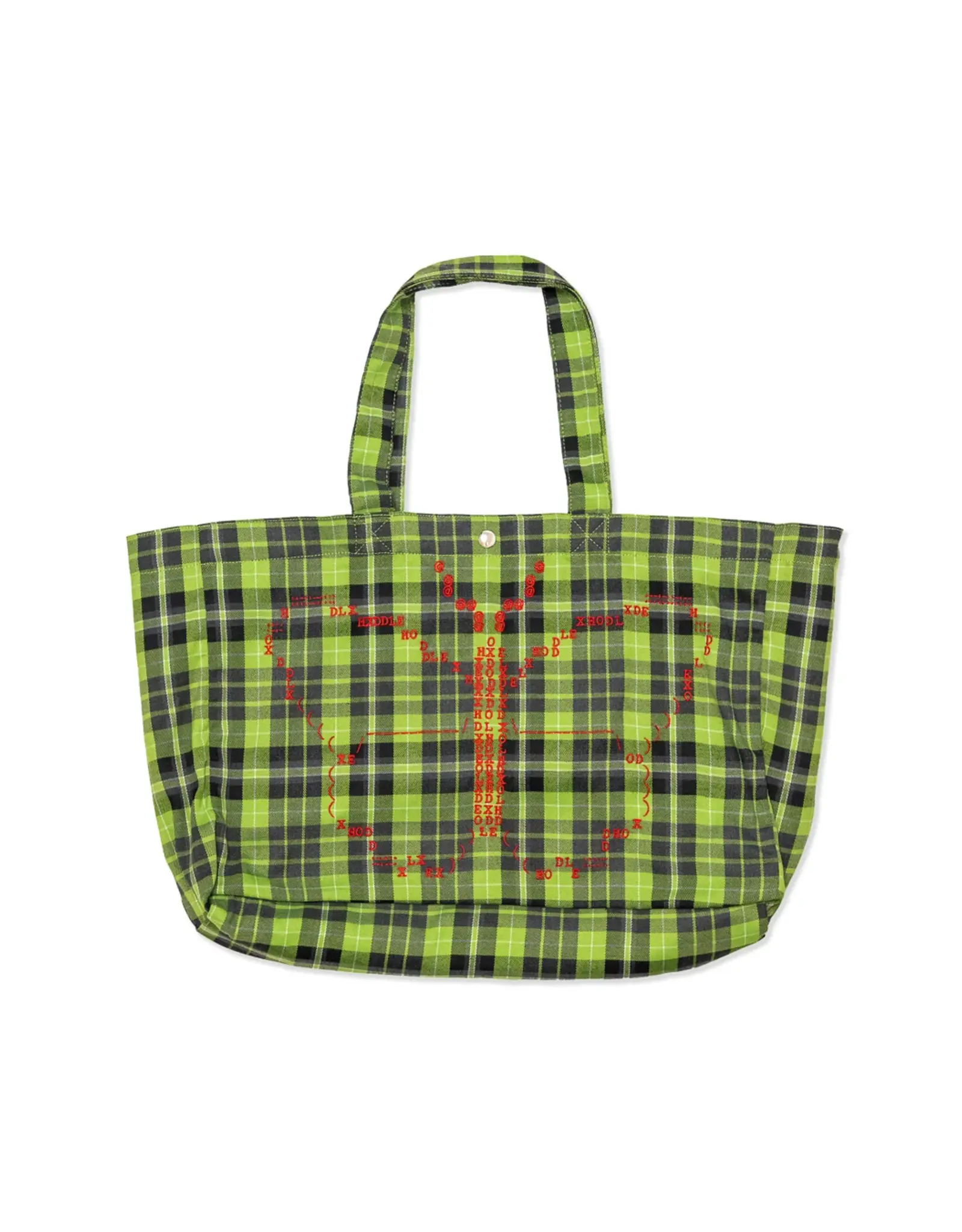 HODDLE Butterfly Code Tote Bag - Plaid