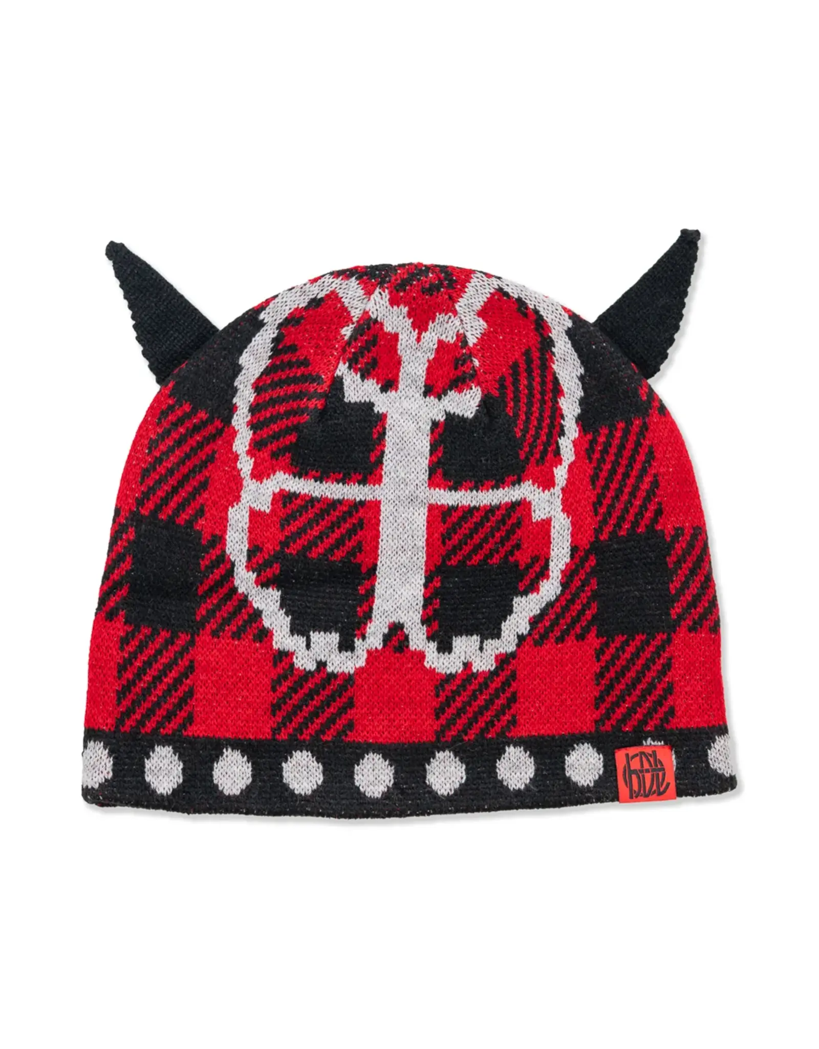 HODDLE Butterfly Horn Beanie - Red