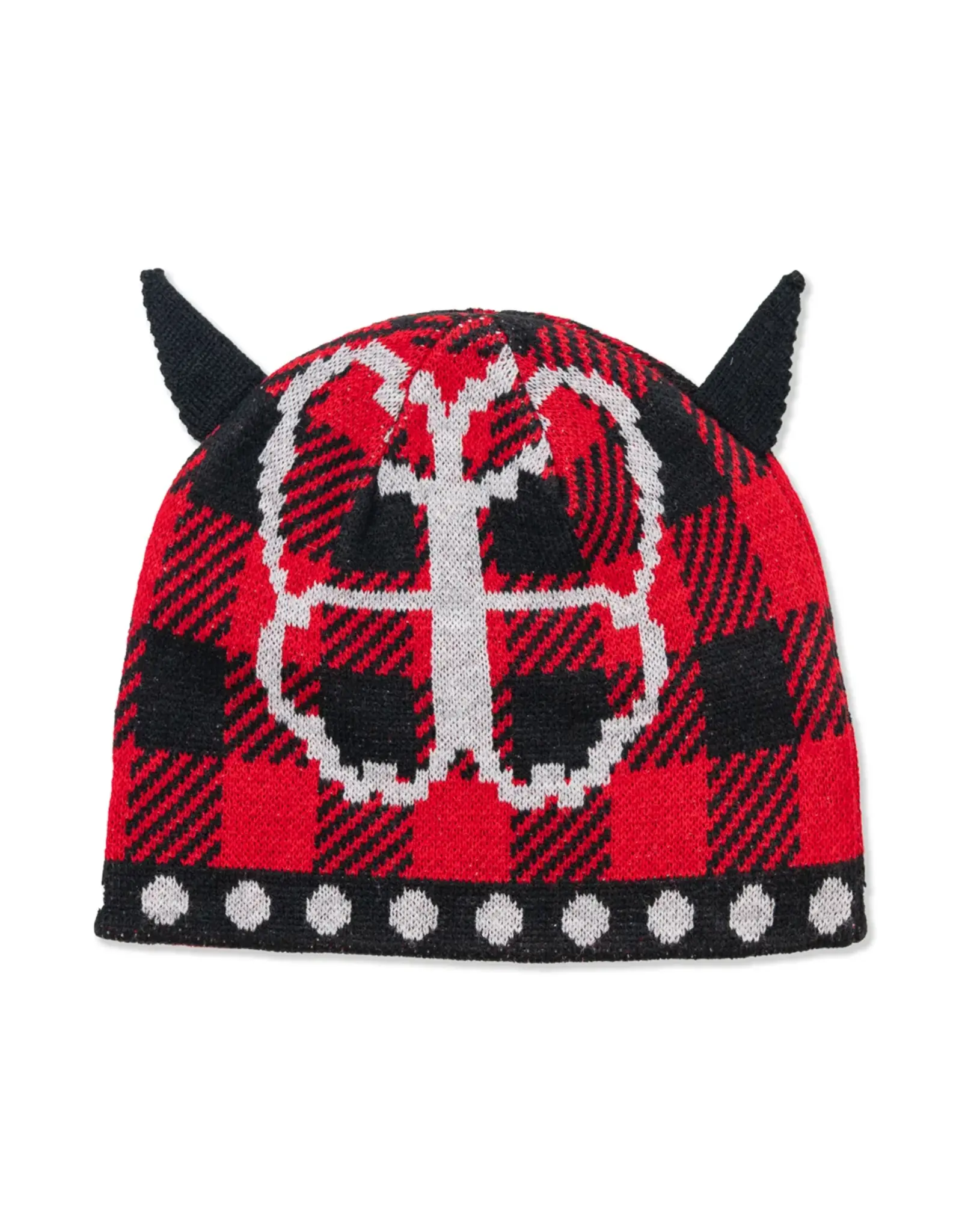 HODDLE Butterfly Horn Beanie - Red