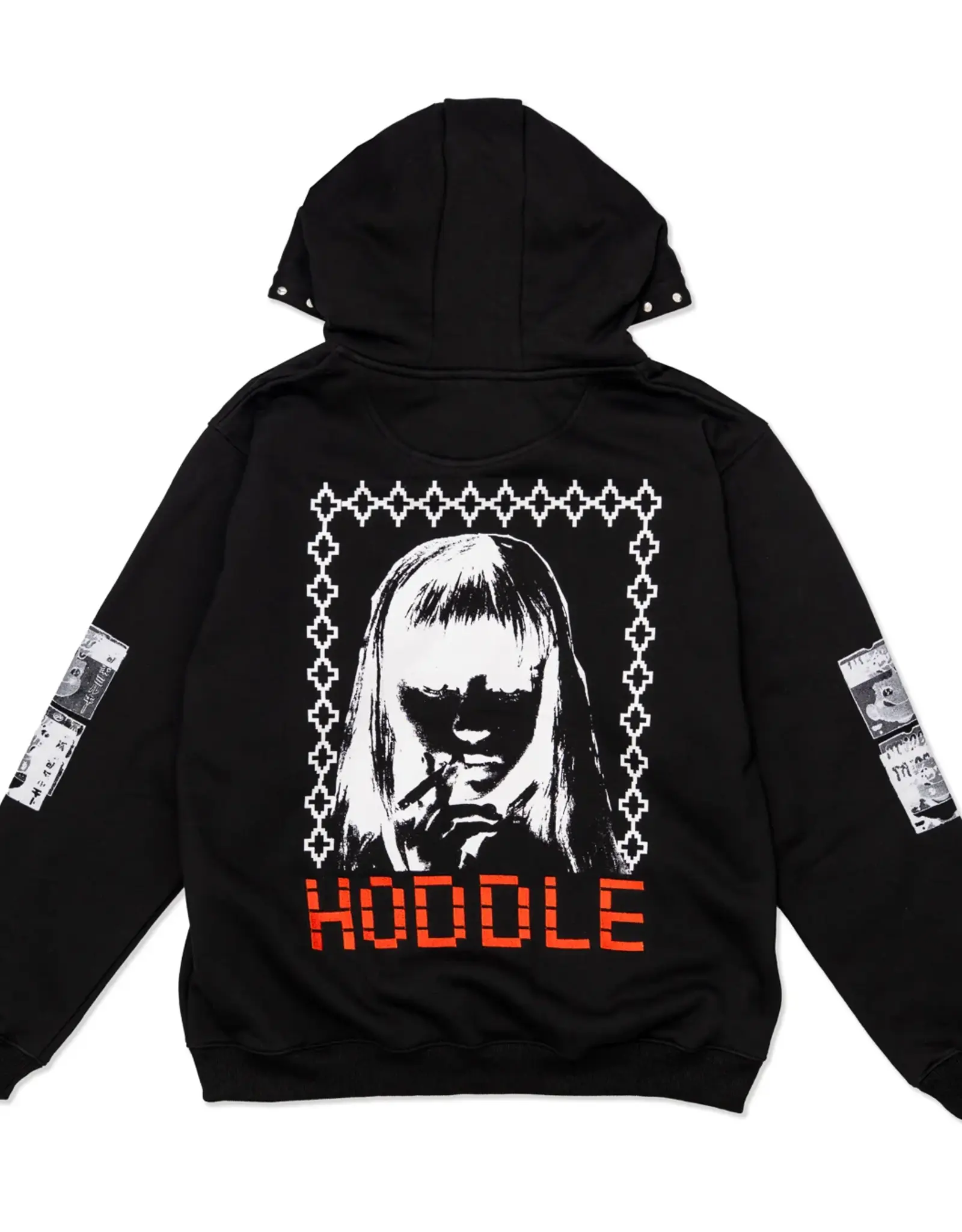 HODDLE Smoker Studded Hoodie - Black