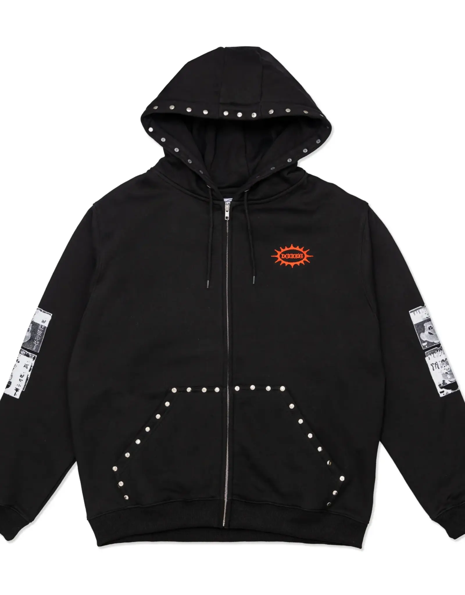 HODDLE Smoker Studded Hoodie - Black