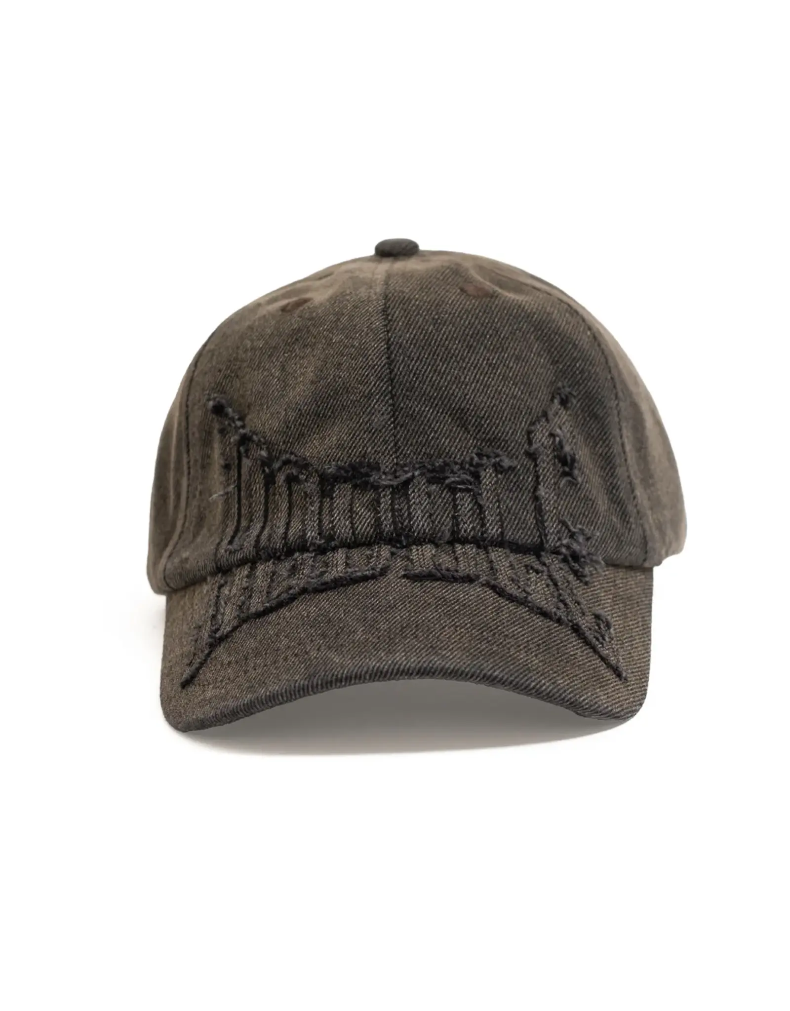 HODDLE Denim Aplique Cap - Brown