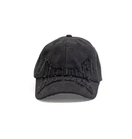 HODDLE Denim Aplique Cap - Black
