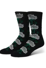 HUF Fuck It Rose Crew Sock - Black