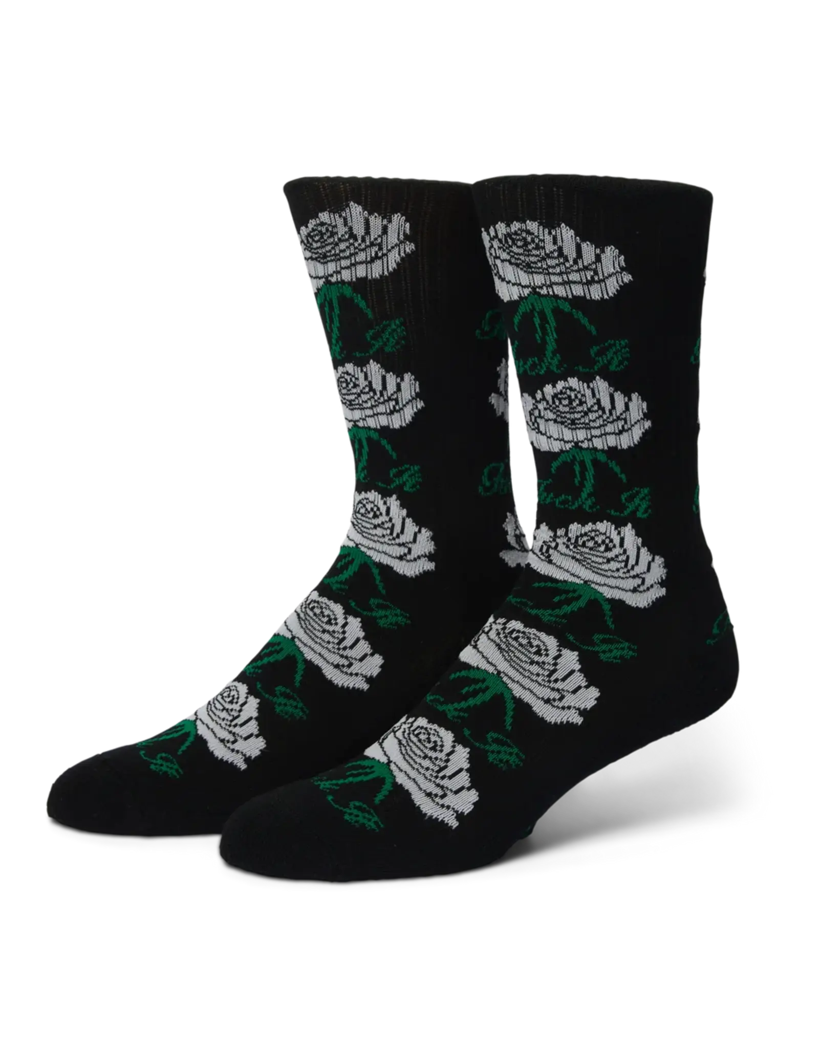 HUF Fuck It Rose Crew Sock - Black
