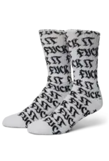 HUF Fuck It Old Style Crew Sock - White