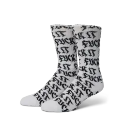HUF Fuck It Old Style Crew Sock - White