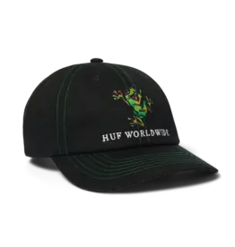 HUF Stuck On You 6 Panel Hat - Black