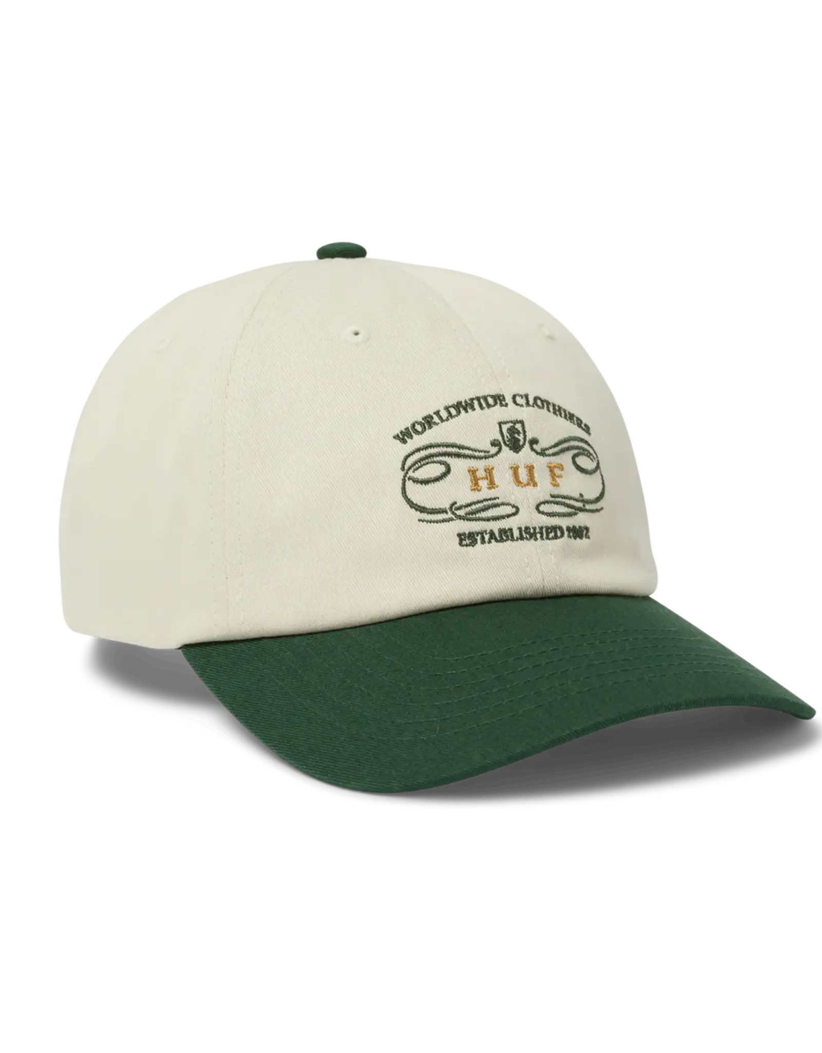 HUF Worldwide Clothiers 6 Panel Hat - Forest Green