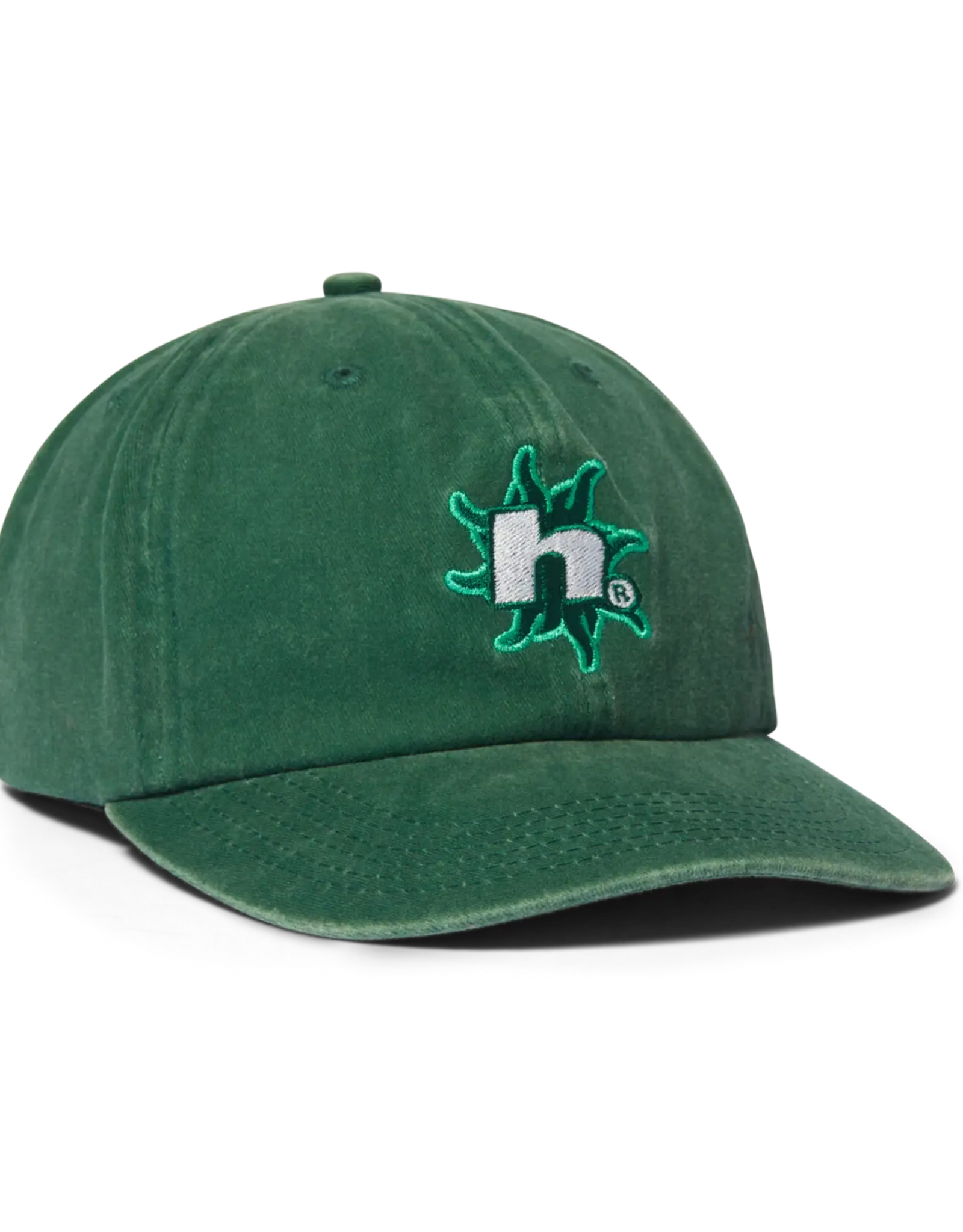 HUF Sol Denim 6 Panel Hat - Forest Green