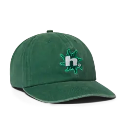 HUF Sol Denim 6 Panel Hat - Forest Green