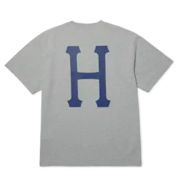 HUF Classic H Tee - Heather Grey/Navy