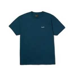 HUF 89 Embroidered Tee - Harbor Blue/White