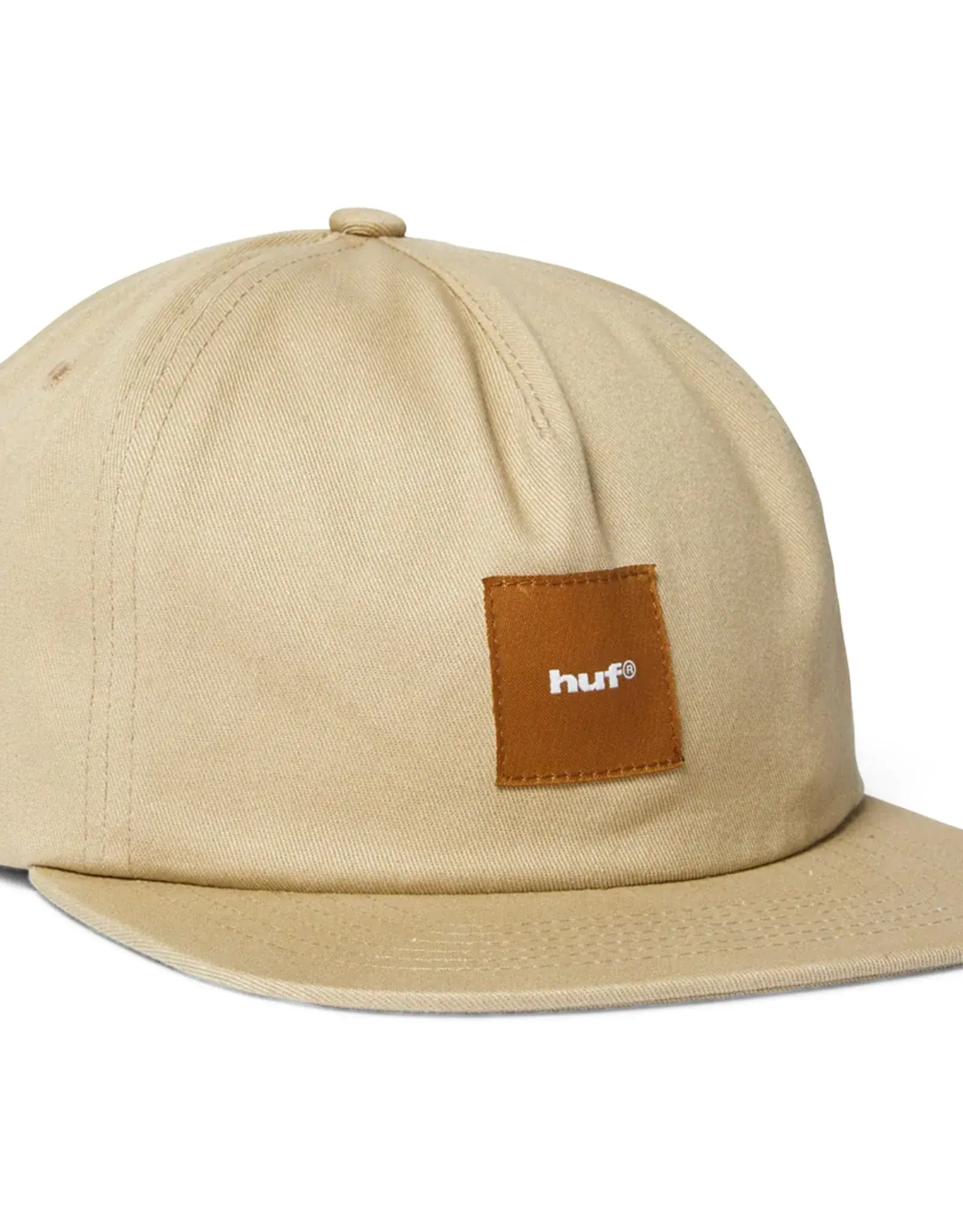 HUF Box Logo Snapback Hat - Tan/Brown