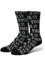 HUF Fuck It Old Style Crew Sock - Black