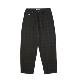 HUF Cromer Plaid Pant - Black