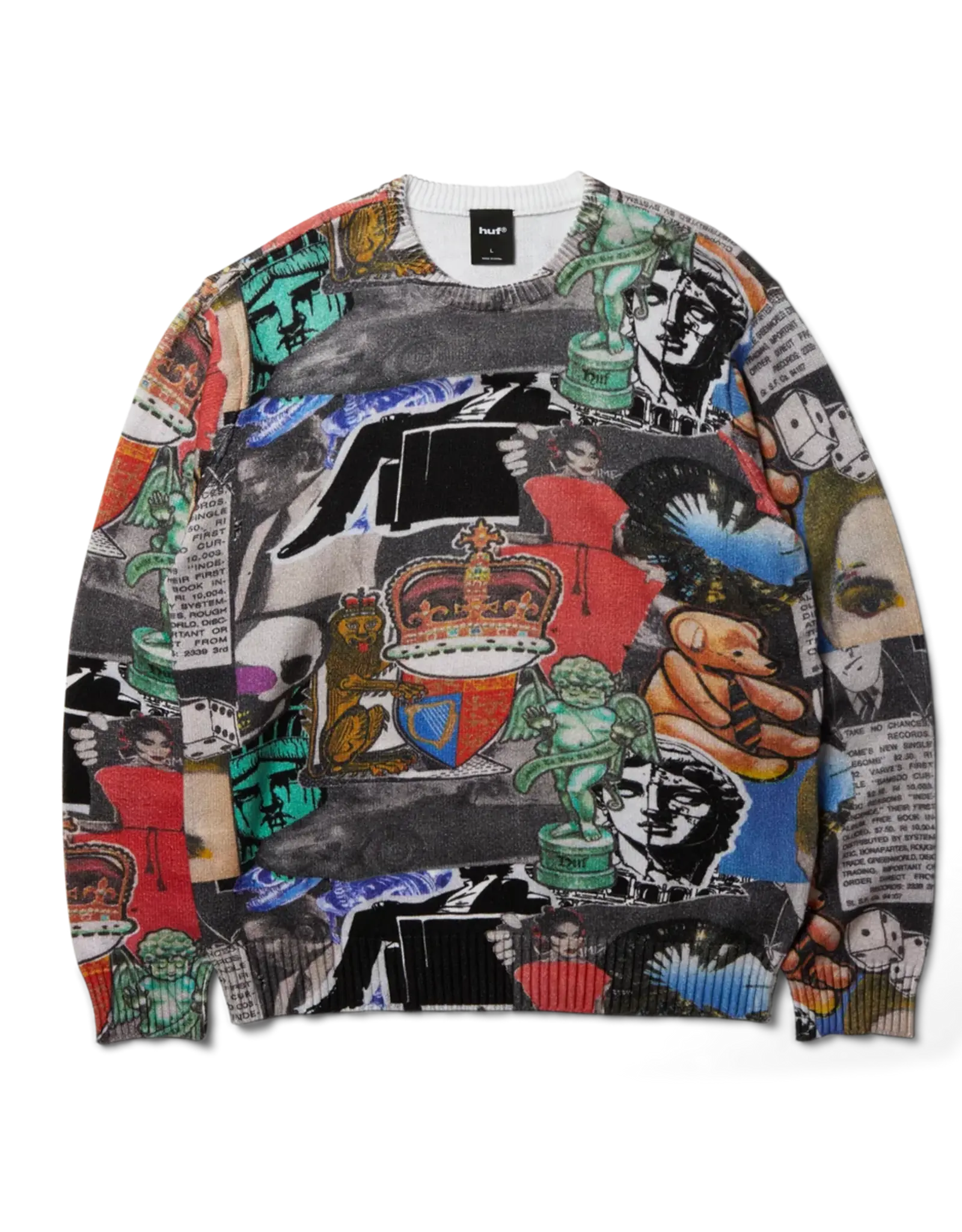 HUF Boulevard Status Knit Crewneck - Multi