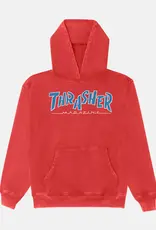 THRASHER Parra Mag Vintage Heavyweight Hoodie - Red