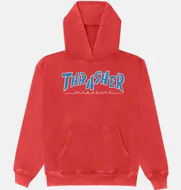 THRASHER Parra Mag Vintage Heavyweight Hoodie - Red