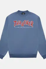 THRASHER Parra Mag Vintage Heavyweight Crewneck - Blue