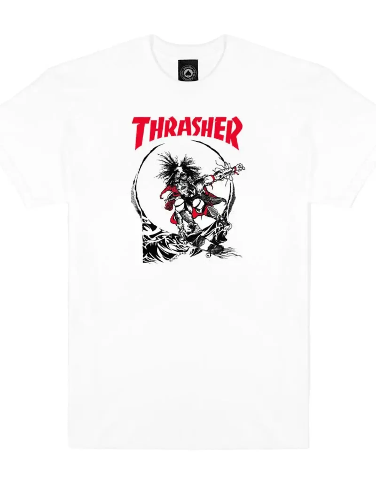 THRASHER Outlaw 2-Tone T-Shirt - White