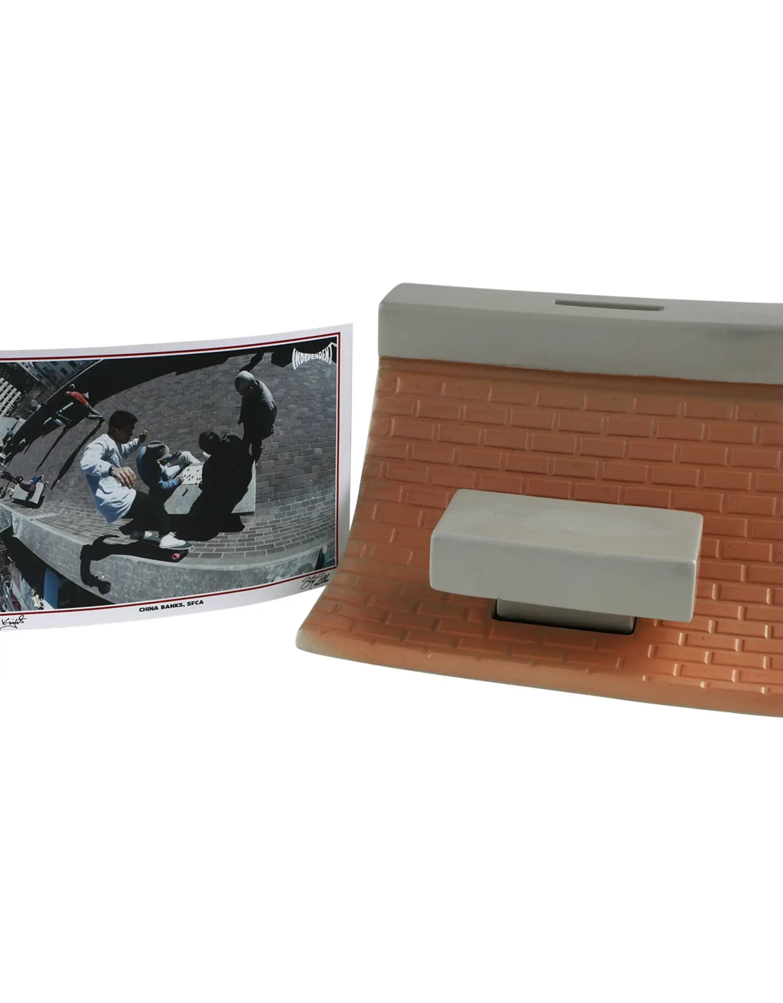 INDEPENDENT China Banks Independent Coin Bank - Cement Grey