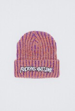 FUCKING AWESOME Reflective Stripe Beanie - Orange