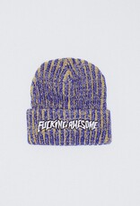 FUCKING AWESOME Reflective Stripe Beanie - Yellow