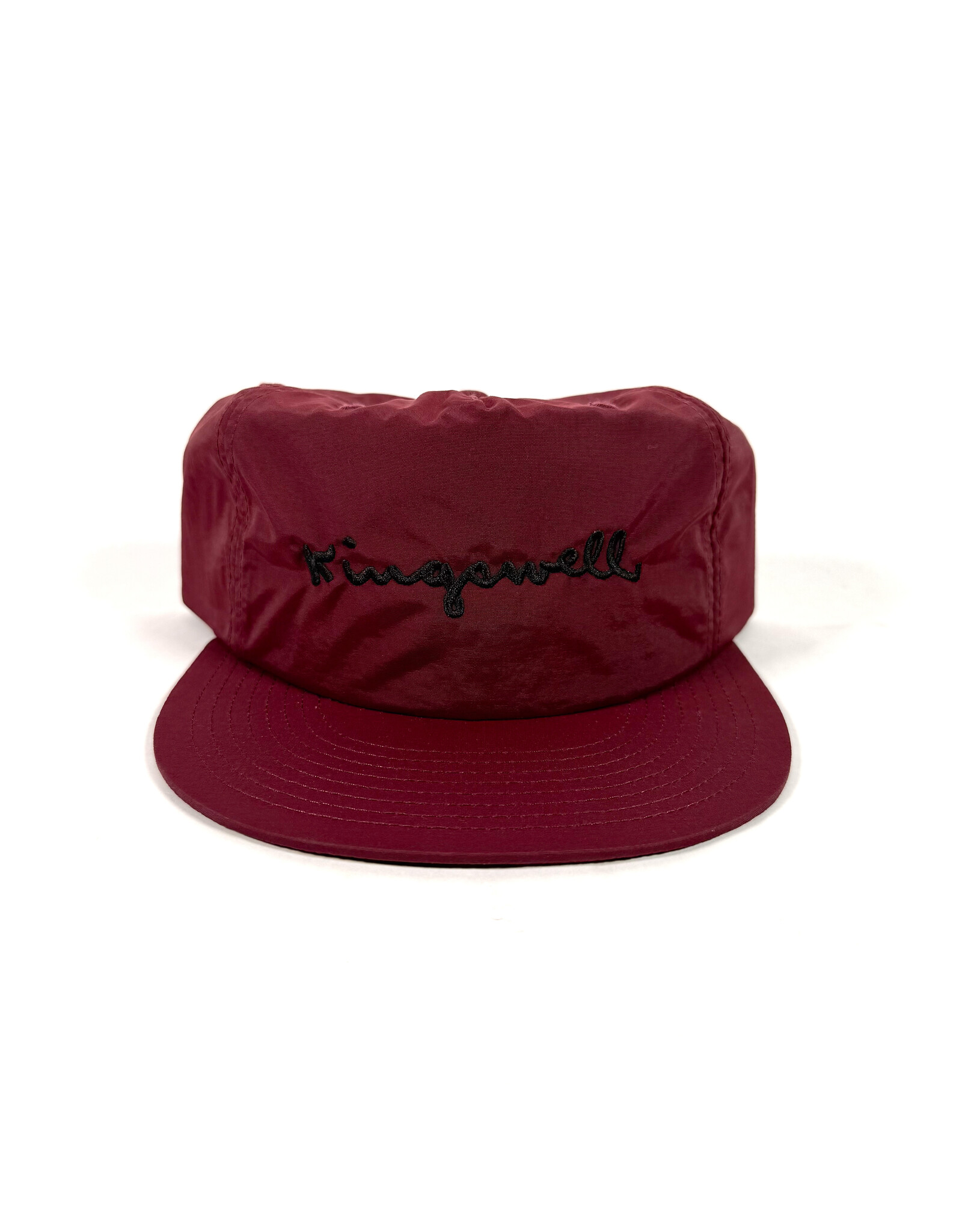 KINGSWELL Walt Script Nylon Surf Hat - Maroon / Black