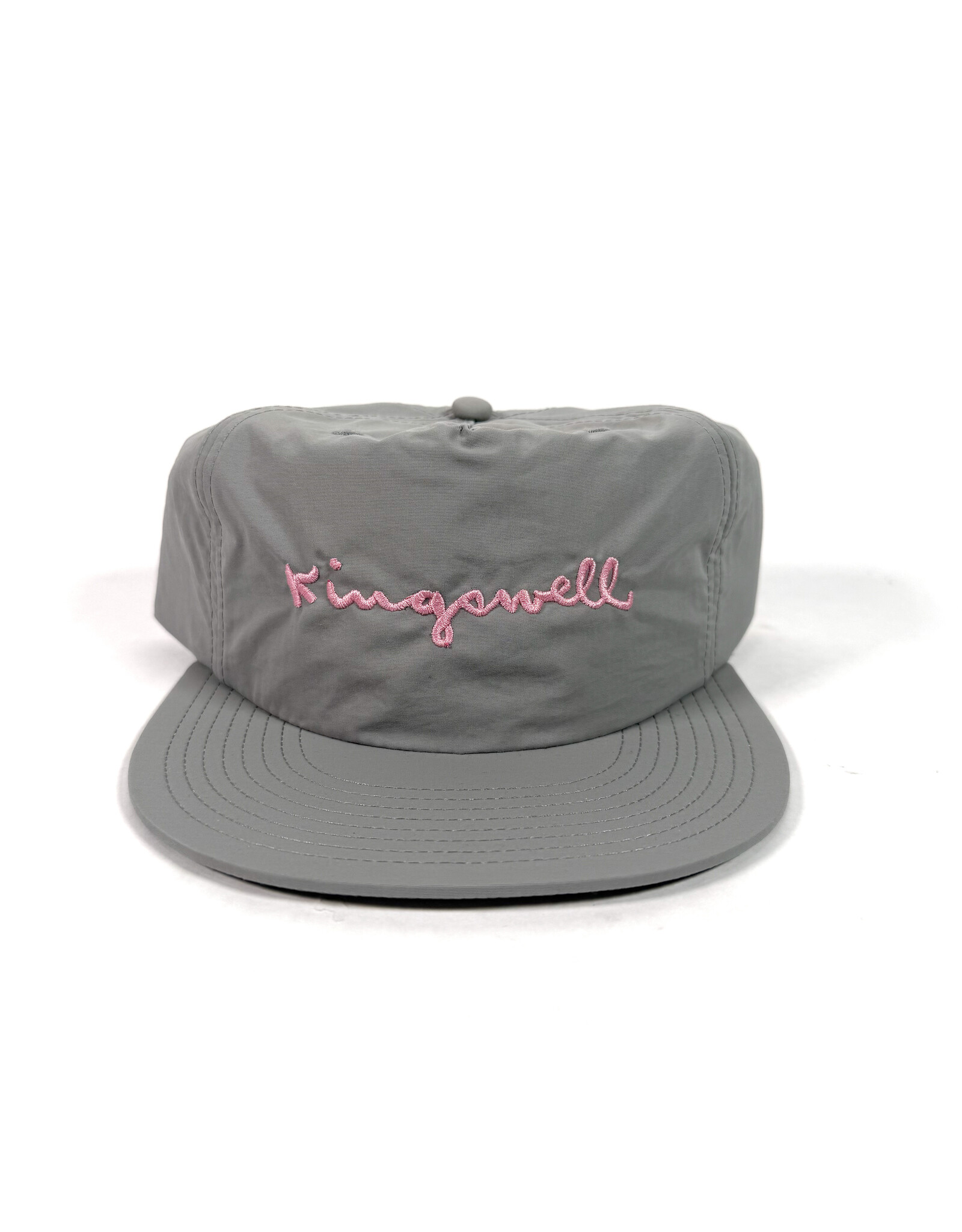 KINGSWELL Walt Script Nylon Surf Hat - Grey / Pink
