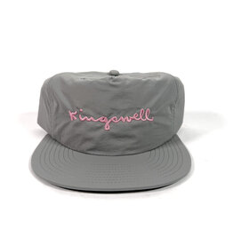 KINGSWELL Walt Script Nylon Surf Hat - Grey / Pink