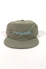 KINGSWELL Walt Script Nylon Surf Hat - Grey / Baby Blue