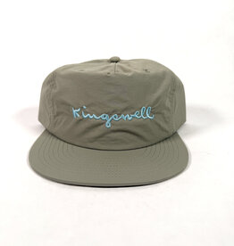 KINGSWELL Walt Script Nylon Surf Hat - Grey / Baby Blue