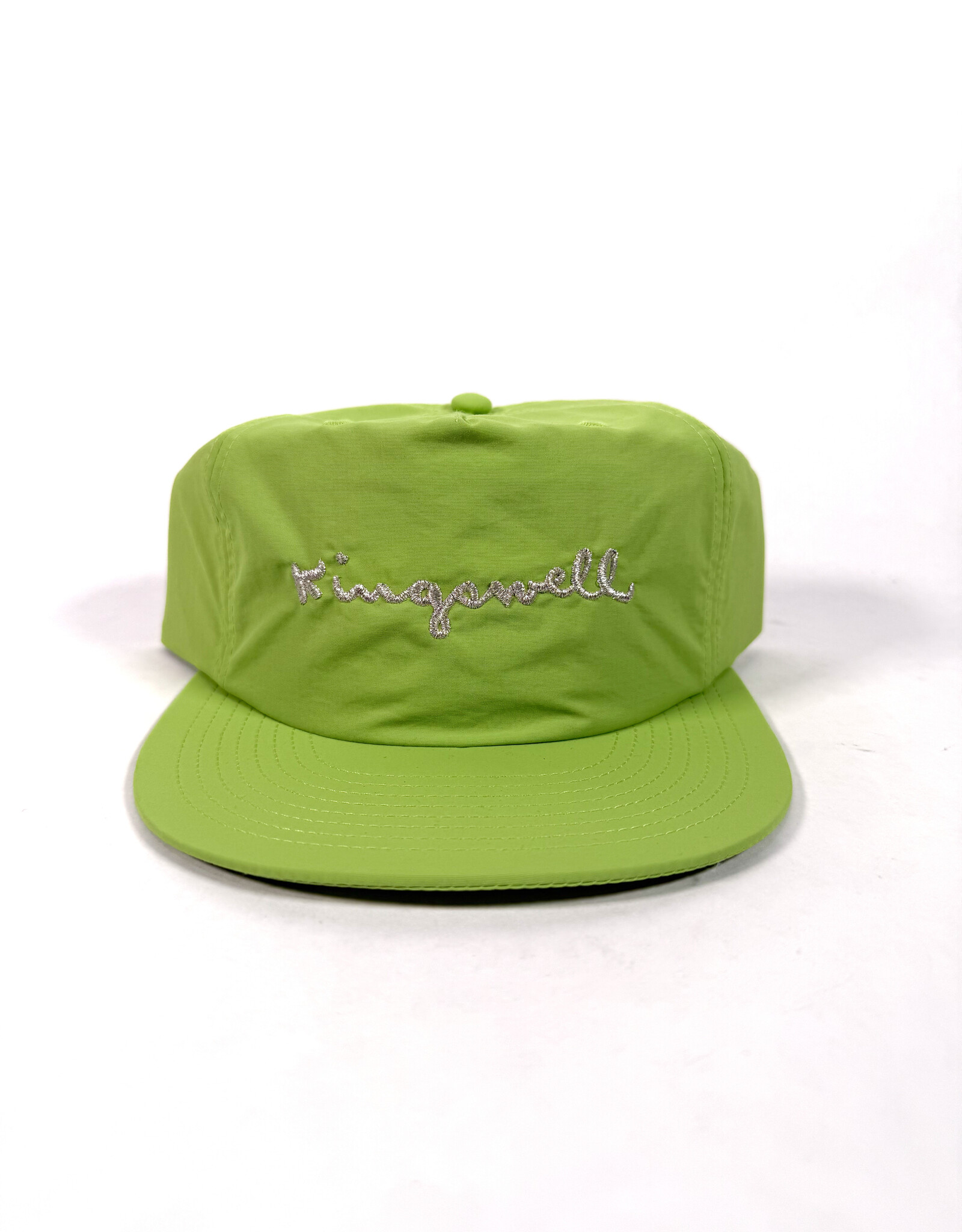 KINGSWELL Walt Script Nylon Surf Hat - Lime / Silver
