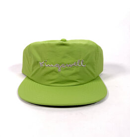 KINGSWELL Walt Script Nylon Surf Hat - Lime / Silver